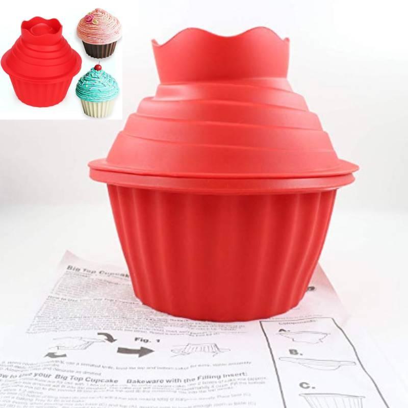 Premium Silicone Big Top Cupcake Mold For Irregular Muffin And Mousse Cakes