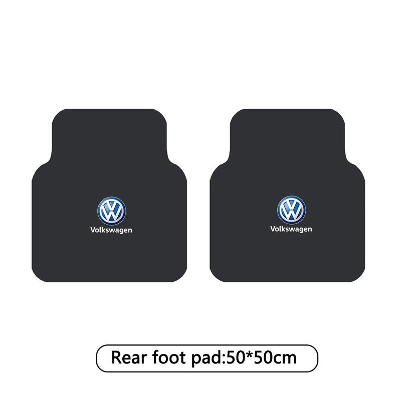 O3Car Floor Mat Auto Front and Rear Carpet Foot Mats with Rubber Backing For Volkswagen Tiguan Golf Passat Polo Touareg Magotan