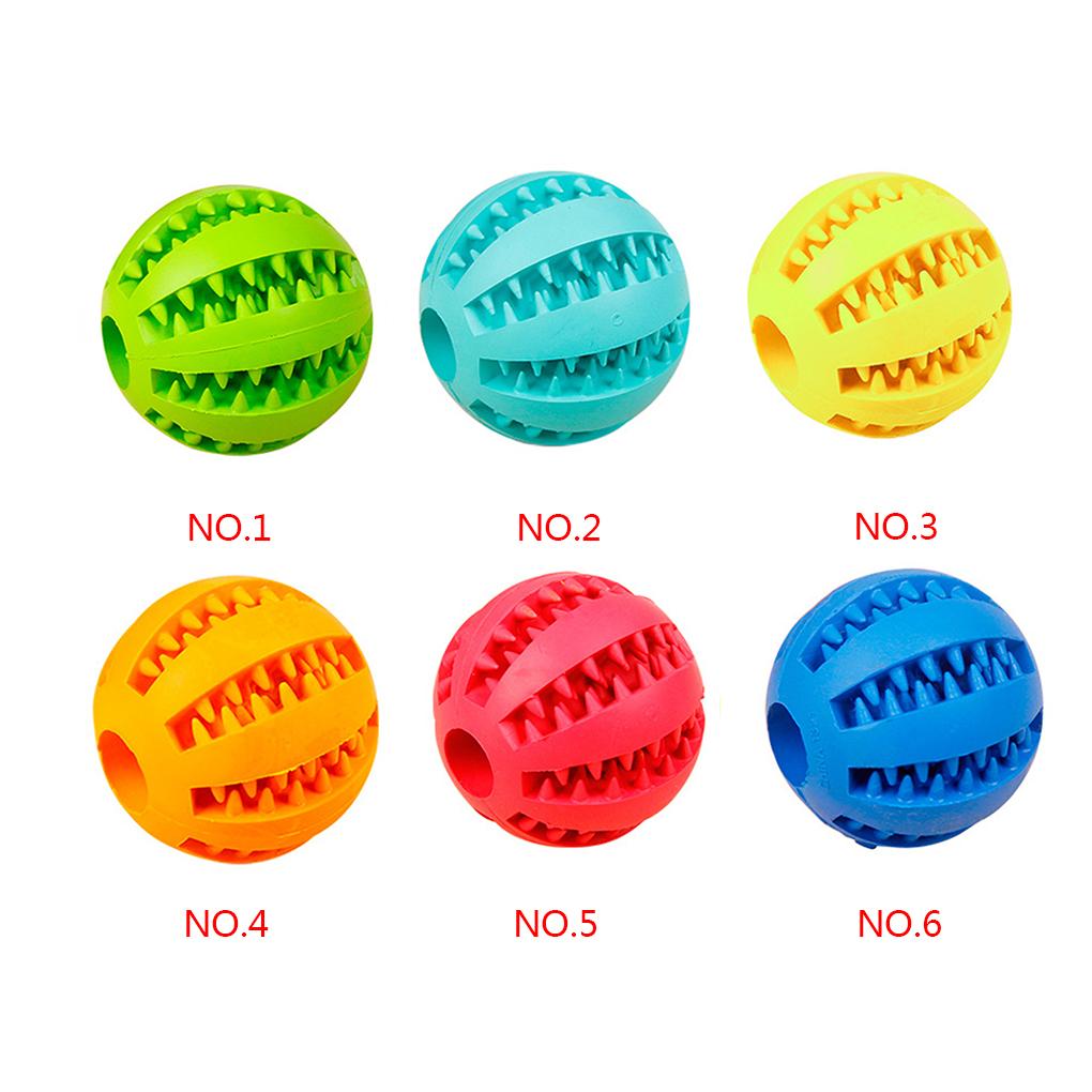 Pet Toys Extra-tough Rubber Ball Funny Interactive Elasticity Ball Dog Chew Toys Cleaning Ball