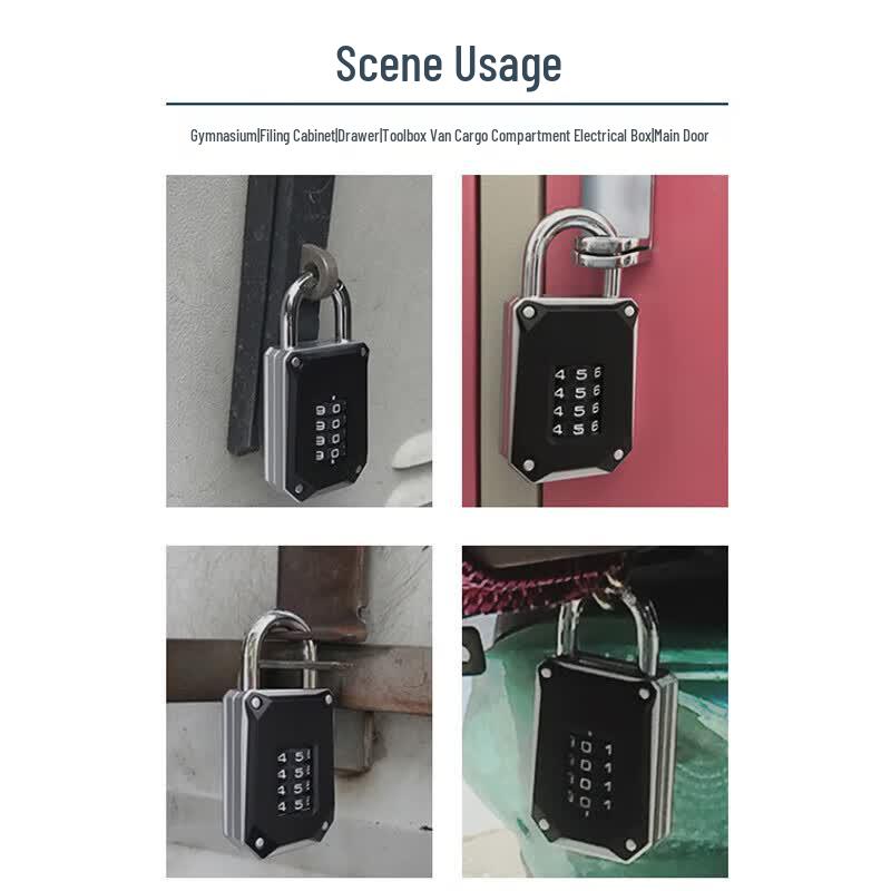 Bingyu Long-Shank Zinc Alloy Combination Padlock