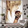 Wall TapestryDeath Note Art Hanging Cloth Decorative Background Cover for Room Decoration