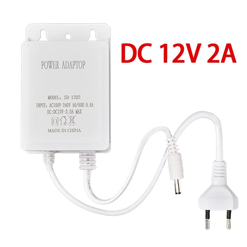 EU Power Adapter Outdoor Waterproof AC 100-240V Input DC 12V Volt Output Supply Charger Europe Universal Adapter Converter