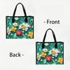 Floral Tote Bag Fashion Large Capacity Canvas Handbag for Daily Shopping Travel Carry