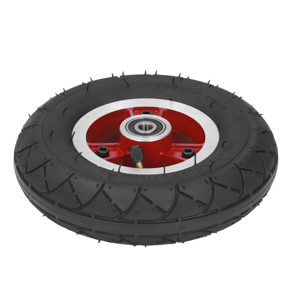 Ruote gonfiabili 200x50mm 8 pollici Antiesplosione Antiscivolo per Scooter Elettrico con Mozzo in Lega
