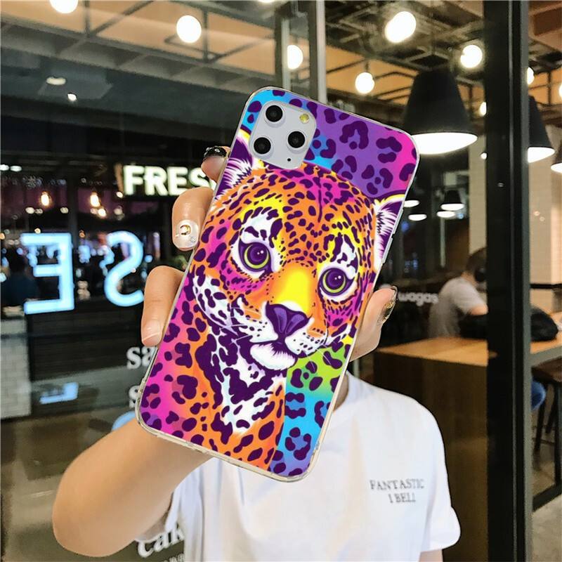 Lisa Frank Art Phone Case for iphone 12 pro max 11 pro XS MAX 8 7 6 6S Plus X 5S SE 2020 XR cover