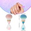 Hourglass-shaped Nail Dust Brush Soft Nail Art Brush  for Home Use or Salon