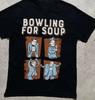 T-shirt Noir Unisexe Toutes Tailles Membres du Groupe Bowling For Soup