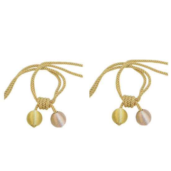 2 Pezzi Corda per Tende, Decorativa Annodatura Fatta a Mano, Cordini per Tenere Aperte le Tende per Soggiorno Camera da Letto Finestra Tende Trasparenti