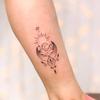Senso Avançado de Mistério, Sol e Lua, Linhas Onduladas, Adesivos de Tatuagem Totem, Adesivos de Tatuagem à Prova d'Água de Longa Duração para Homens e Mulheres