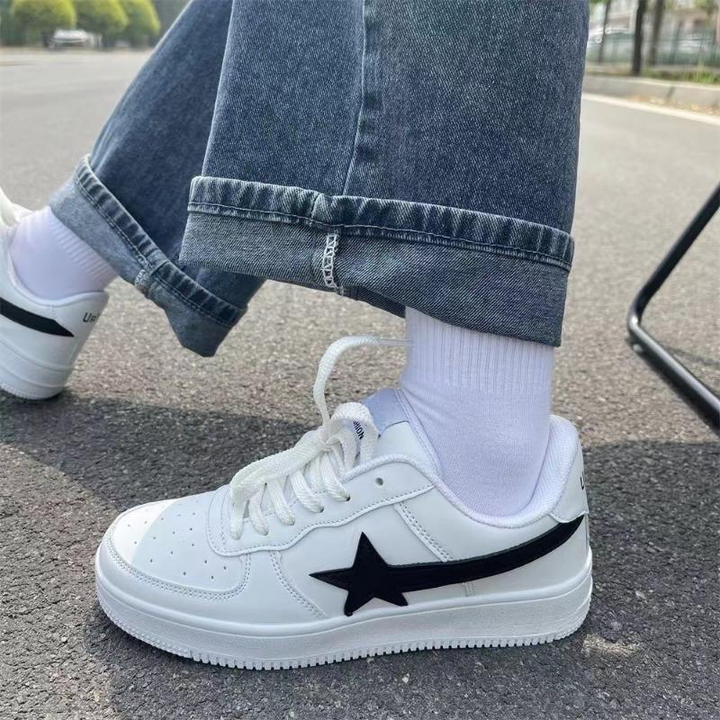 Fashion Women Casual Sneakers Personalized Skateboard Flat Shoes Fashion Women Running Shoes Female Tennis Trainers White Walking Shoes