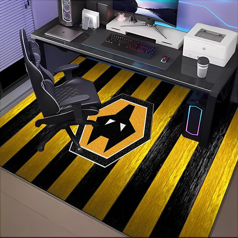 Powerful Symbol Design Printed Office Carpet Chair Cushion Entryway Rug, Rugs for Living Room, Bedroom Christmas gifts