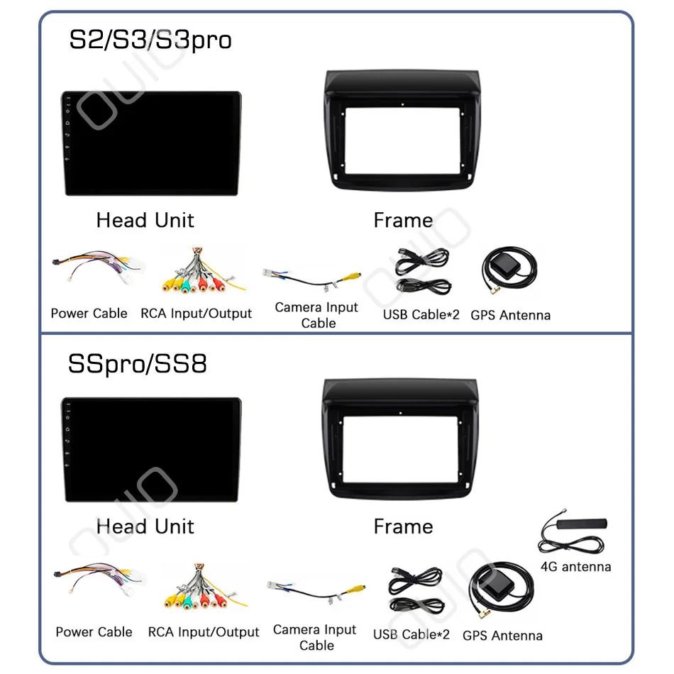 2din Android10 Car Radio Multimedia Player Carplay Auto GPS Navigation DSP For Mitsubishi Pajero Sport 2 L200 Triton 2008 - 2016