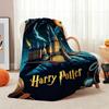 Wizard'S Magical Night Pattern Theme Flannel Blanket Suitable For All Seasons For Living Room Bedroom Gaming Room Lightweight Home Decor