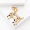 Enamel Spot Dog Badge Women Rhinestone Dog Pets Animal Party Brooch Pins Gifts
