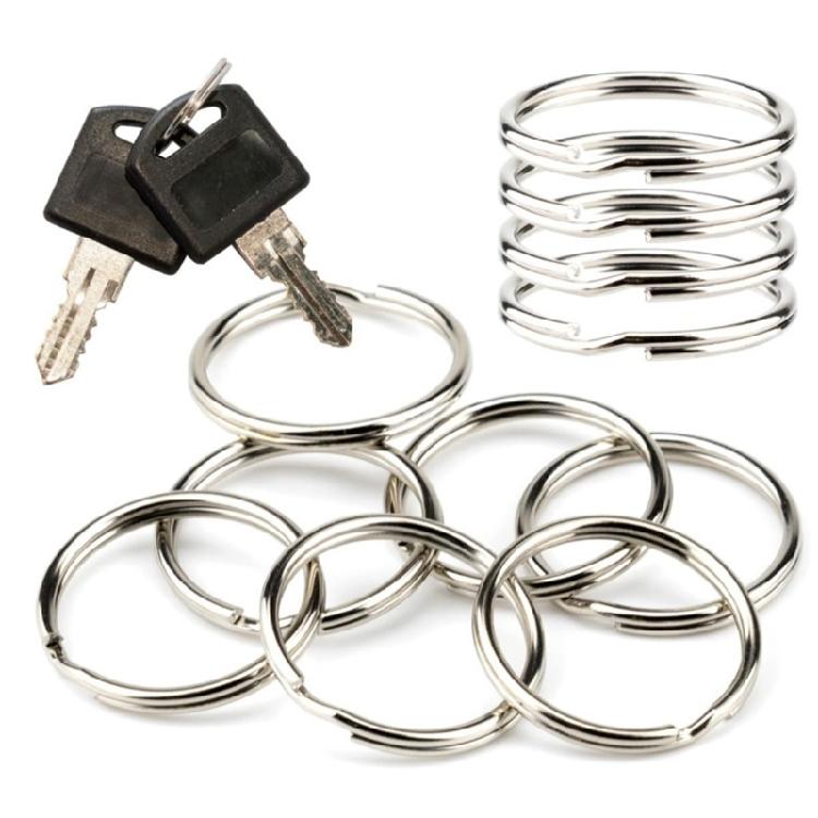 100 Pieces 12MM Keyring Connectors Iron Split Rings Suitable for Jewelry Making and Projects