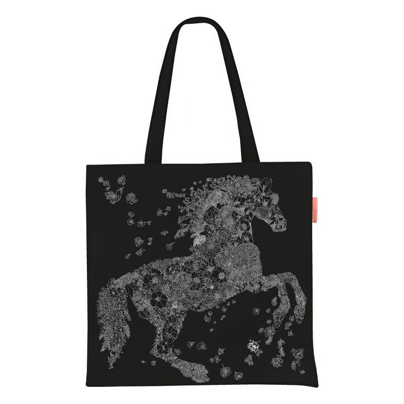 Printed Canvas Bag Women's Hand Bag Large Capacity Student Tutoring Shoulder Bag