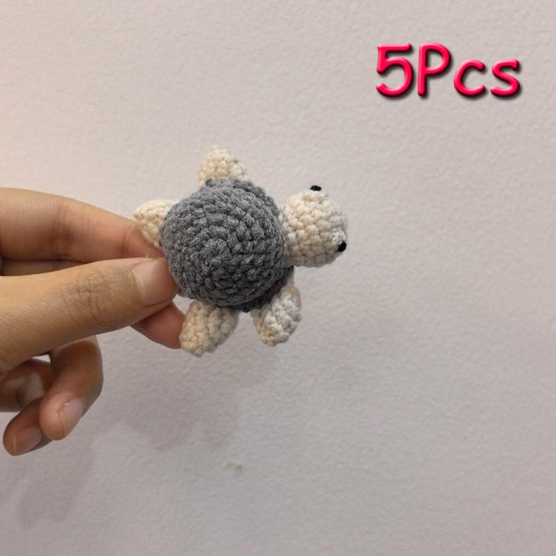 5pc Crochet Beads Animal Rabbit  Chewable Beads DIY Wooden Teething Knitting Beads Jewelry Crib Sensory Toy Baby Teether