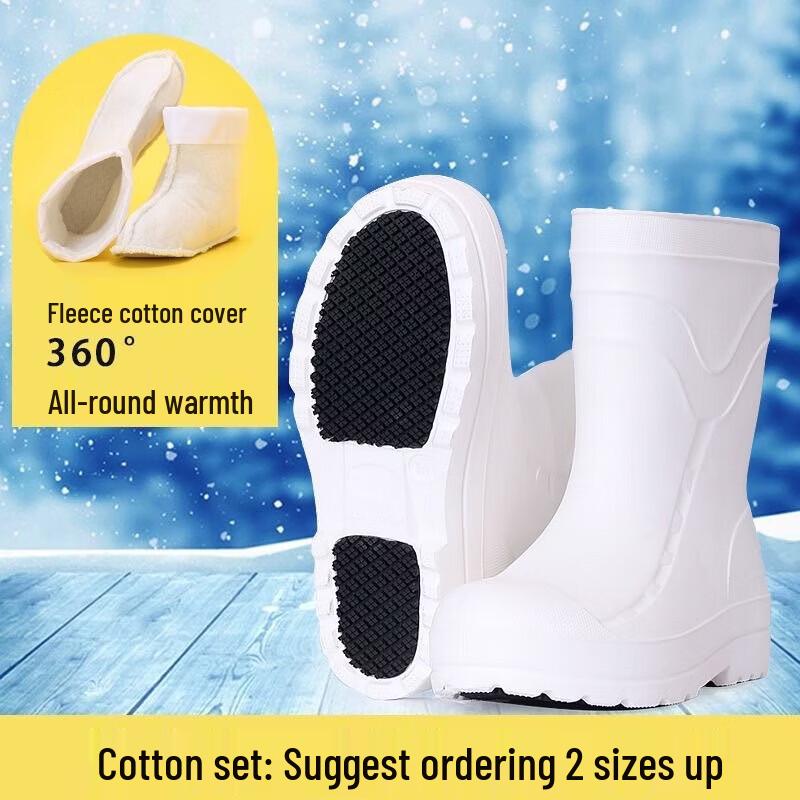 WEZHO Insulated Waterproof Chef Kitchen Boots