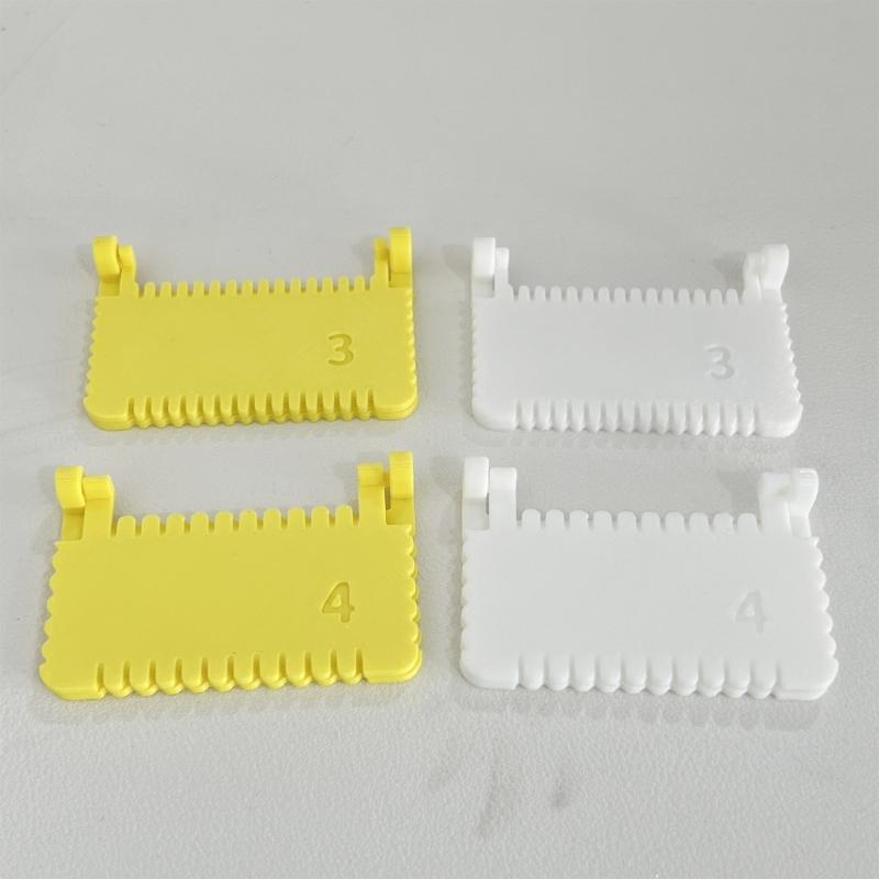 2Pcs Hinged Sewing Template Ruler Plastic Quilting Measuring Tool Edges Locking Stitching Guide for Fabric Stitching