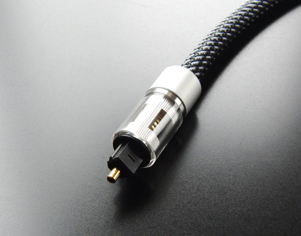 F-Factory 3m Square to Square TOSLINK Optical Cable, 3.0m Optical Digital Audio Cable, Optical Toslink, High-Resolution Audio Compatible, 192KHz 24-Bi