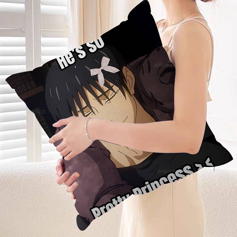 Anime Toji Fushiguro Cushion Cover Pillowcase Upholstery Sofa Throw Pillow Home Decor Pillowcas