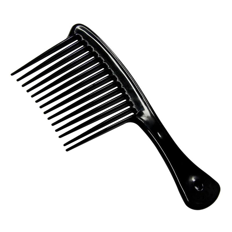 Wide Tooth Comb Professional Barber Styling Accessory Lightweight PP Material Detangling Comb for Salon Home Thick Curly Hair