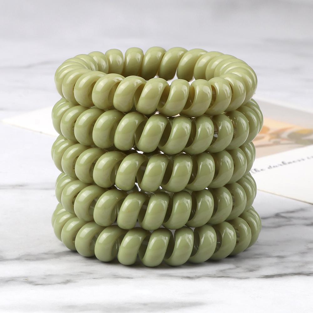 5 buc/set Elastic Culori Bomboane Fir de Telefon Simplu Benzi de Păr pentru Femei Coadă de Păr pentru Copii Fete Scrunchies Bandă de Păr Gumă Cadouri