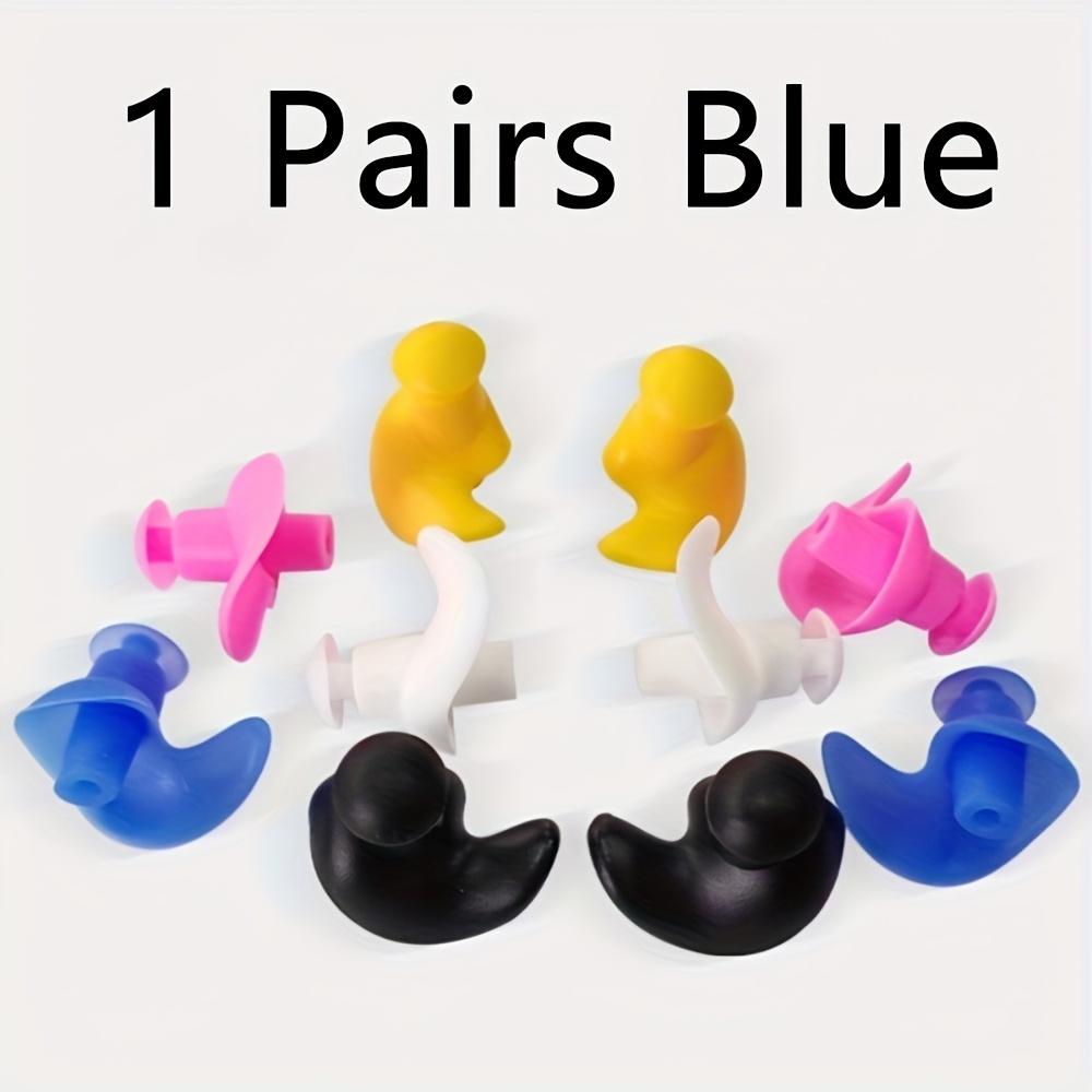 

1/ 5 Pairs of Silicone Earplugs, Reusable Swimming Earplugs for Swimming, Surfing, Snorkeling, Shower And Pool, Beach, Ocean