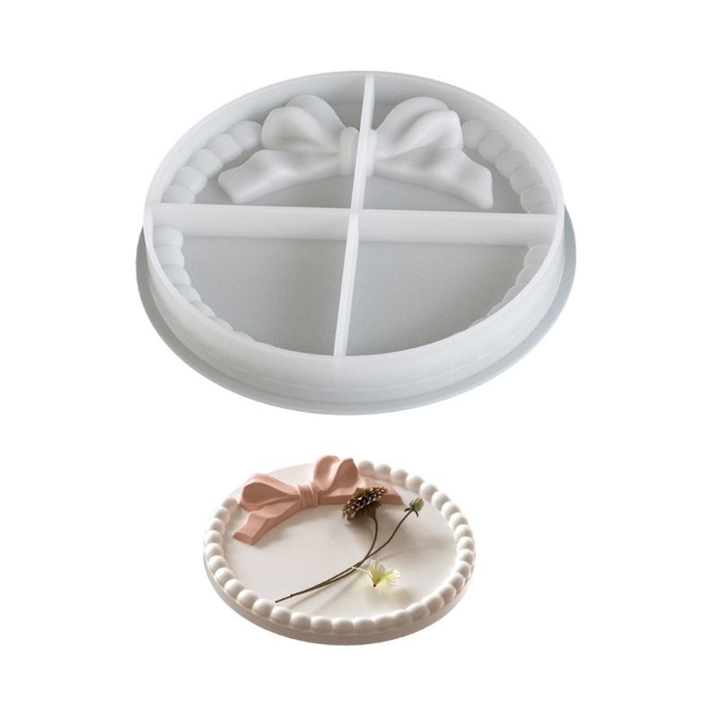 Round Silicone Tray Mold Handmade Coasters Mould Candle Tray Molds for Creating Resin Coasters and Functional Art Pieces