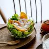 Heat Resistant Glass Mixing Bowl 350/600ml Salad Bowl with Drainage Nozzle Milk Coffee Cup Food Container Enduring