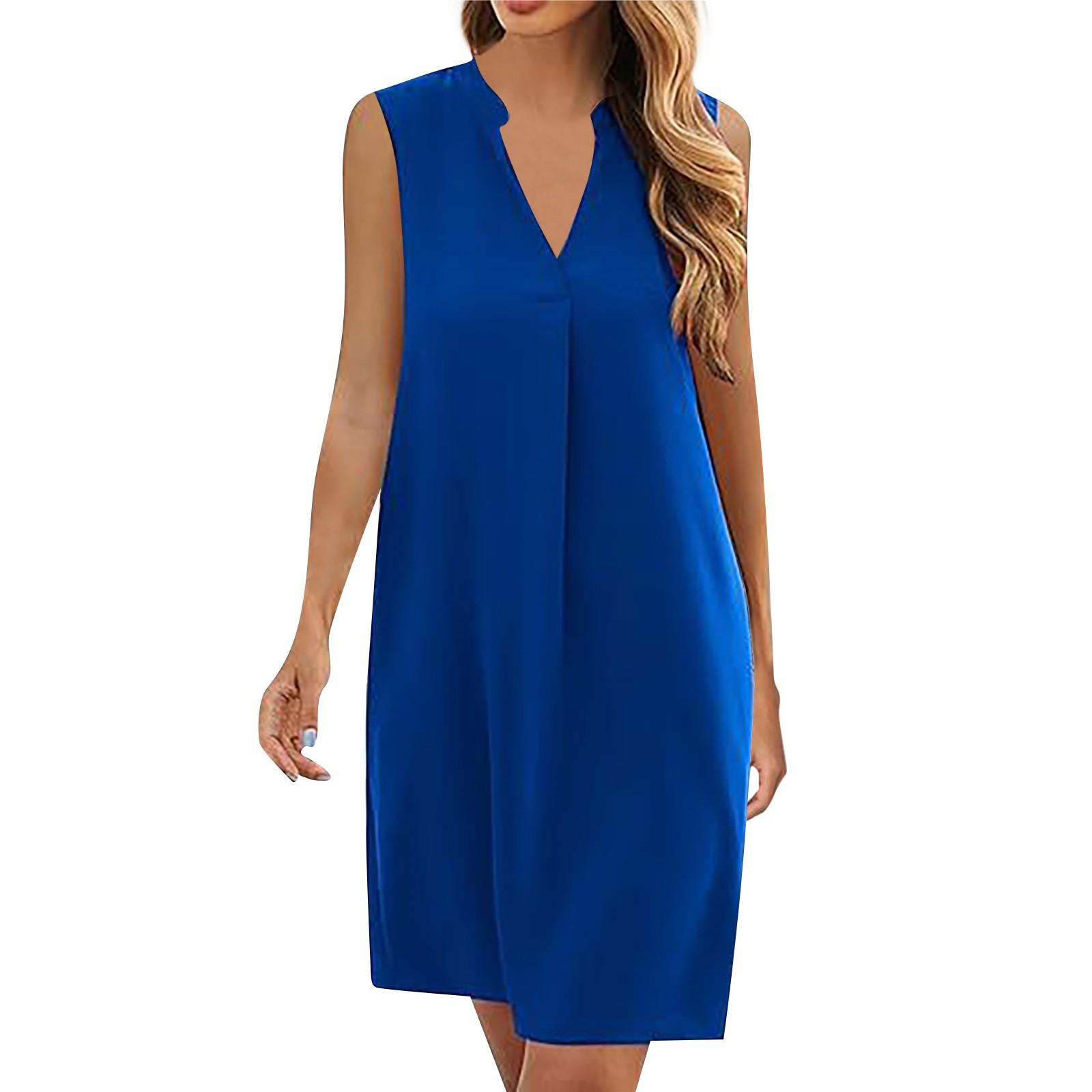 Женская модная свободная рубашка без рукавов с V-образным вырезом — фото 9