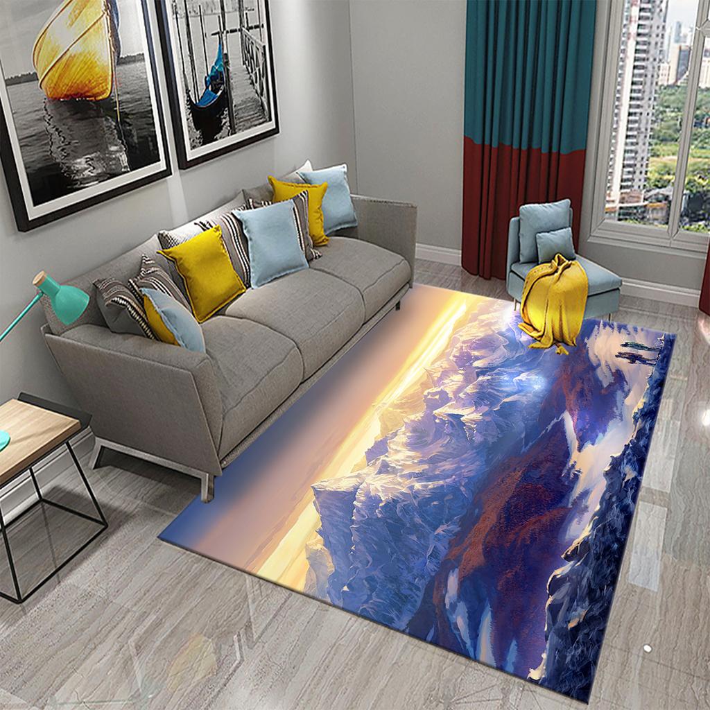 Rutschfester Flur, Schlafzimmer, Badezimmer, Küche, Bodenmatte, Veranda, Fußmatte, Schneeberglandschaft, Teppich