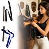 Adjustable Heavy Duty Saddle Rack T Shaped Hook with Durable Strap and Metal Hardware Suitable for Stable and Garage Use