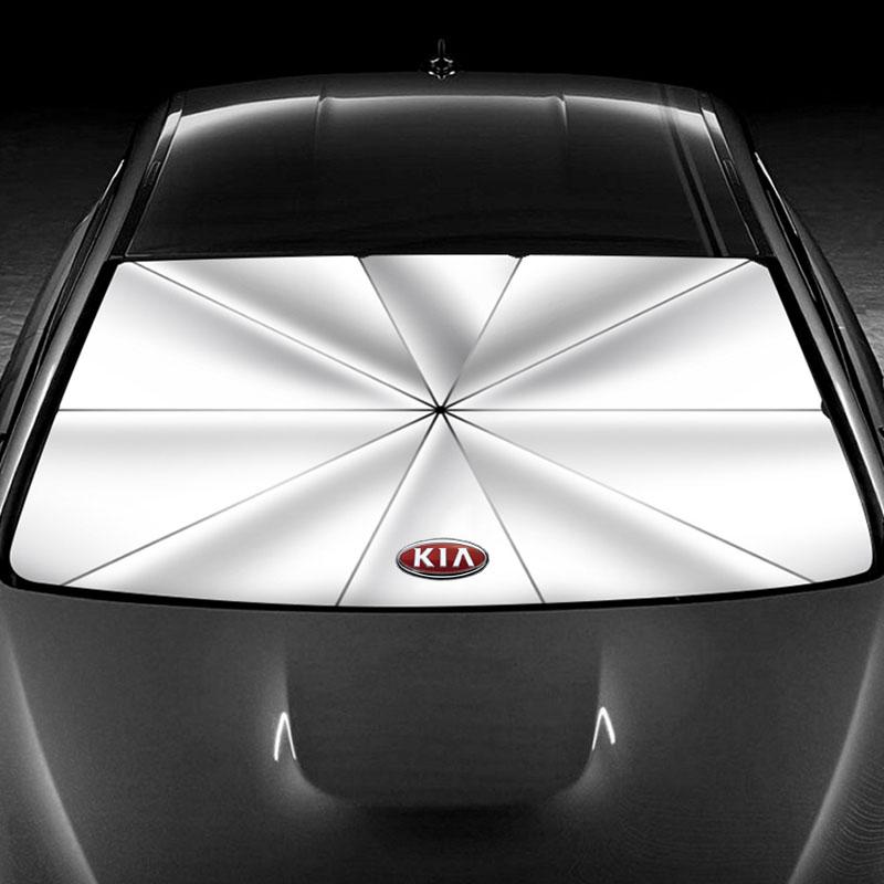 1Pcs Protector Parasol Foldable Car Windshield Sunshade Umbrella For KIA Rio Ceed Sportage Cerato Soul Sorento Flip R K2 K3 K5 K6 K7 K8 Soul
