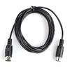 ABE MIDI Cable Round DIN Plug DIN Plug AFMC Black 2m 5-Pin -