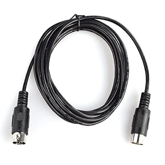 ABE MIDI Cable Round DIN Plug DIN Plug AFMC Black 2m 5-Pin -