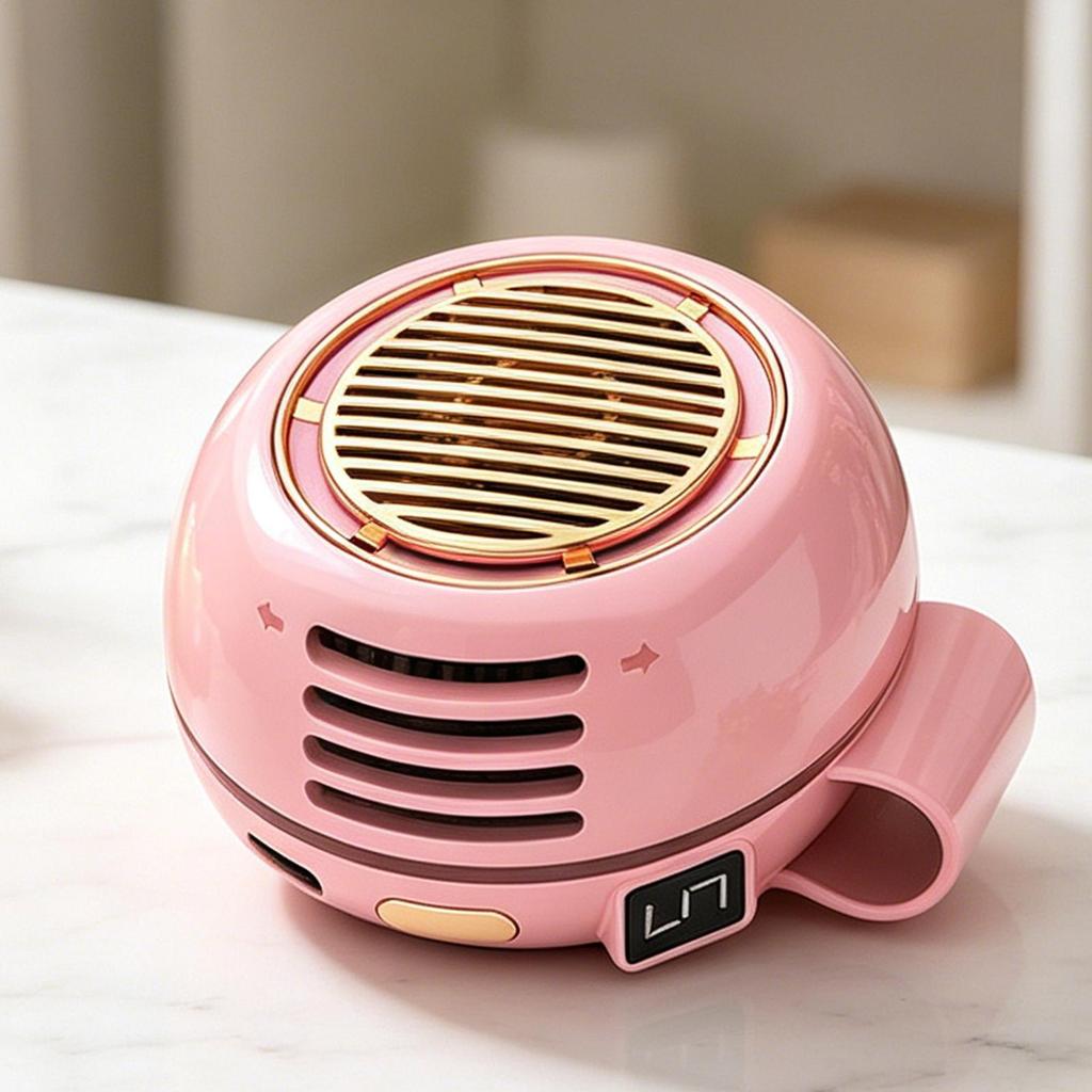 Clip On Fan Quiet Bladeless Rechargeable 360 Rotatable Mini Portable Fan Battery Cooling for Neck Waist Desk Table Bedroom Home