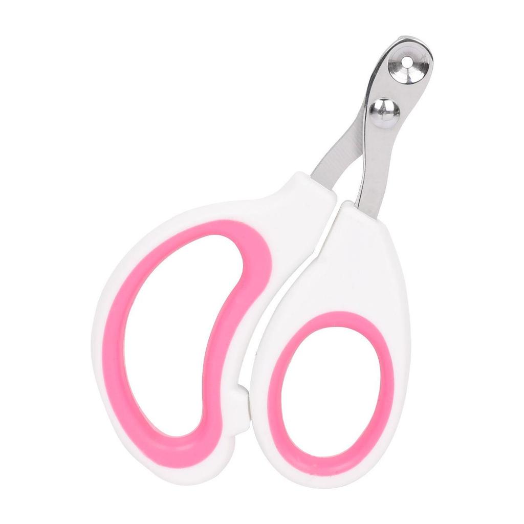 Stainless Steel Cat Nail Scissors - Round Hole, Blood-Proof, Pet-Friendly