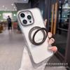 Applicable To Apple 11promax Transparent Mobile Phone Case 111 Rotating Magnetic Suction Bracket iPhone11 All-inclusive Protective Case
