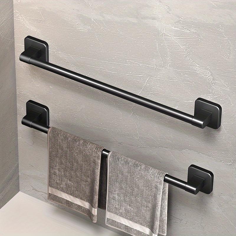 Bathroom Towel Rack Towel Holder Self-adhesive Bathroom Towel Rack Hooks Bathroom Shelf Without Drilling Towelrack Bathroom