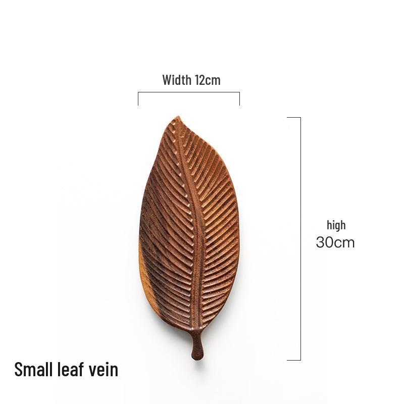 Elegant Solid Wood Walnut Tea Tray and Pastry Plate