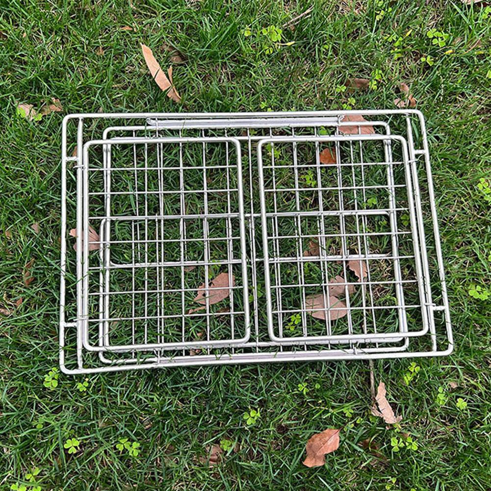 IGT Camping Drain Basket Table Panel Storage Basket Camping Folding Storage Basket for IGT Desktop Side Expansion Rack