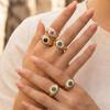Personalisierter Harz Augen Ring Vintage Punk Augapfel Ring Überlagerung Dämonen Augen Finger Ring Mädchen