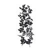 Black Artificial Rose Vines 175cm Halloween Garland Halloween Rose Leaf Vines  Table Centerpiece