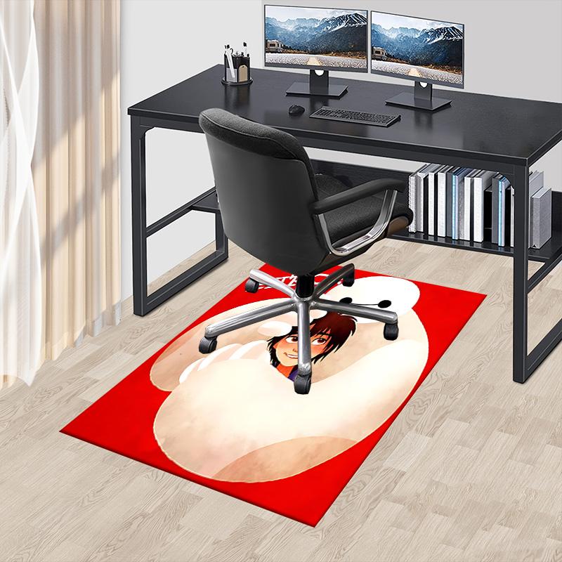 1pc Friendship Between Hiro Baymax Carpet for Playroom Bedroom Living Room Sofa Home Decor,kids Game Area Rug Non-slip Floor Mat Y72383