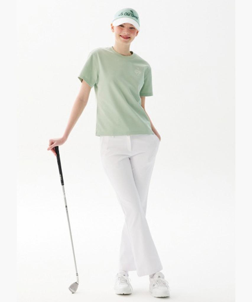 LECOQ GOLF Women'S Bootcut Fit Pants White Gr122Lpt11
