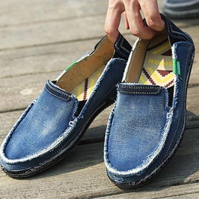 Scarpe da Uomo alla Moda in Denim di Alta Qualità, Scarpe Comode e Leggere in Tela da Uomo, Scarpa Casual, Scarpe da Viaggio Zapatos De Hombre