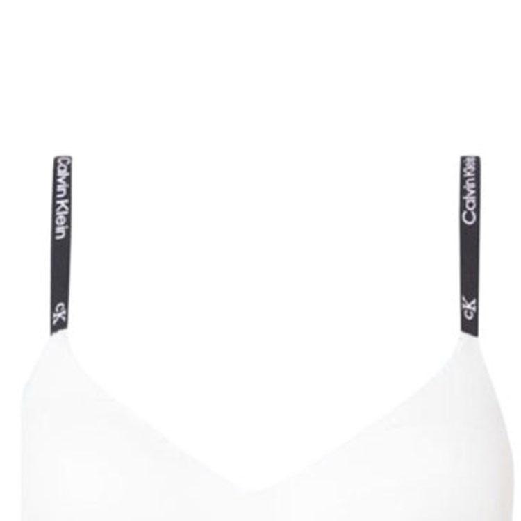 Calvin Klein Modern Attraction 1996 Logo Print Wireless Triangle Cup Lingerie Set Women Lingerie White QF7218-100+QF7222-110
