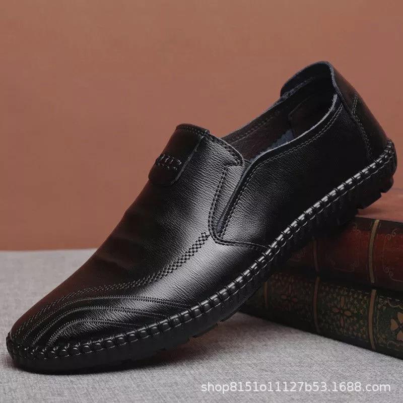 

Кожаные туфли для мужчин, повседневные туфли, легкие и дышащие туфли на одну ногу для мужчин, обувь для весны и лета, новые деловые кожаные туфли 44