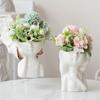Flower Planter Cute Vase for Indoor Home Desktop Decoration